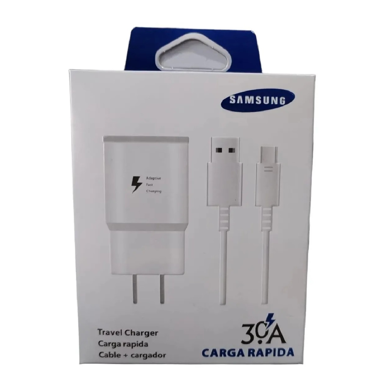 Cargador Samsung Tipo C Completo Carga Rapida 3a